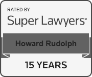 Rated By | Super Lawyers | Howard Rudolph | 15 years